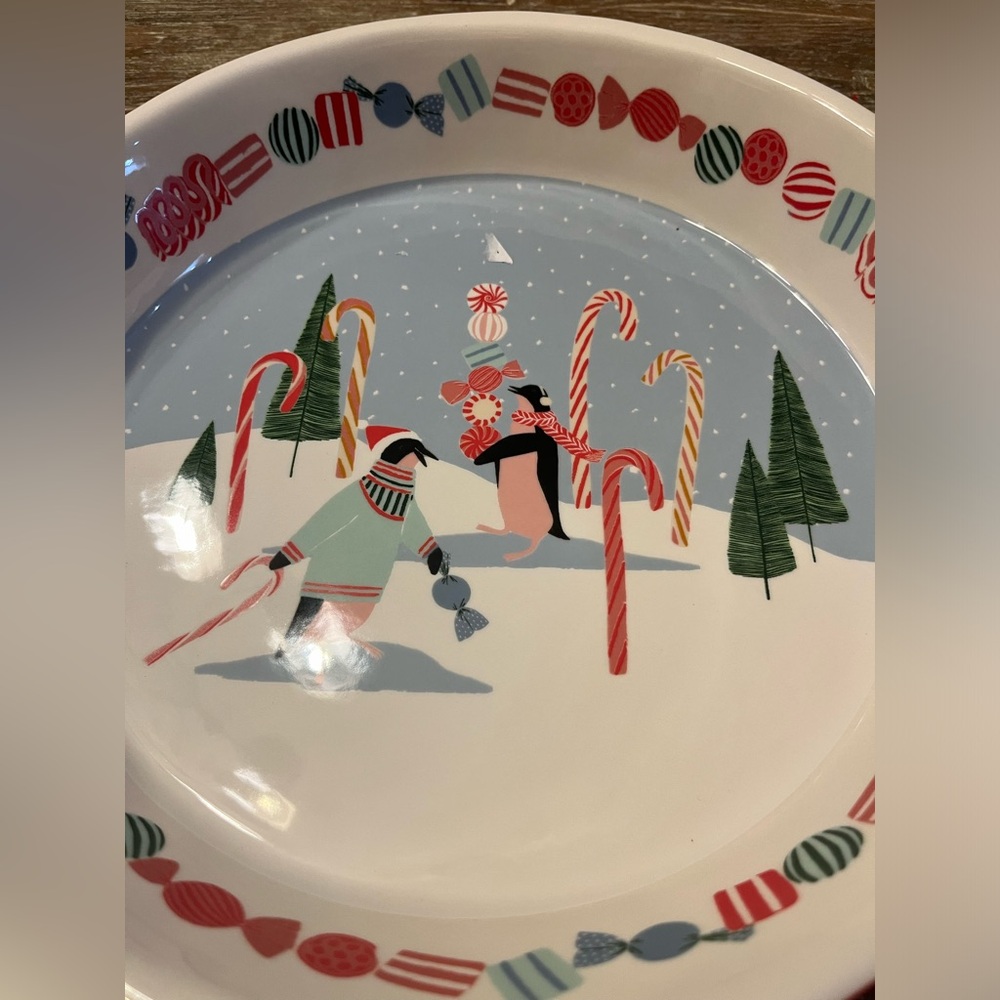ANTHROPOLOGIE GEORGE & VIV VERY MERRY PIE DISH - Picture 6 of 9